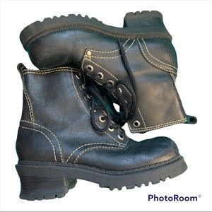 Vintage MIA black combat boots size 6M